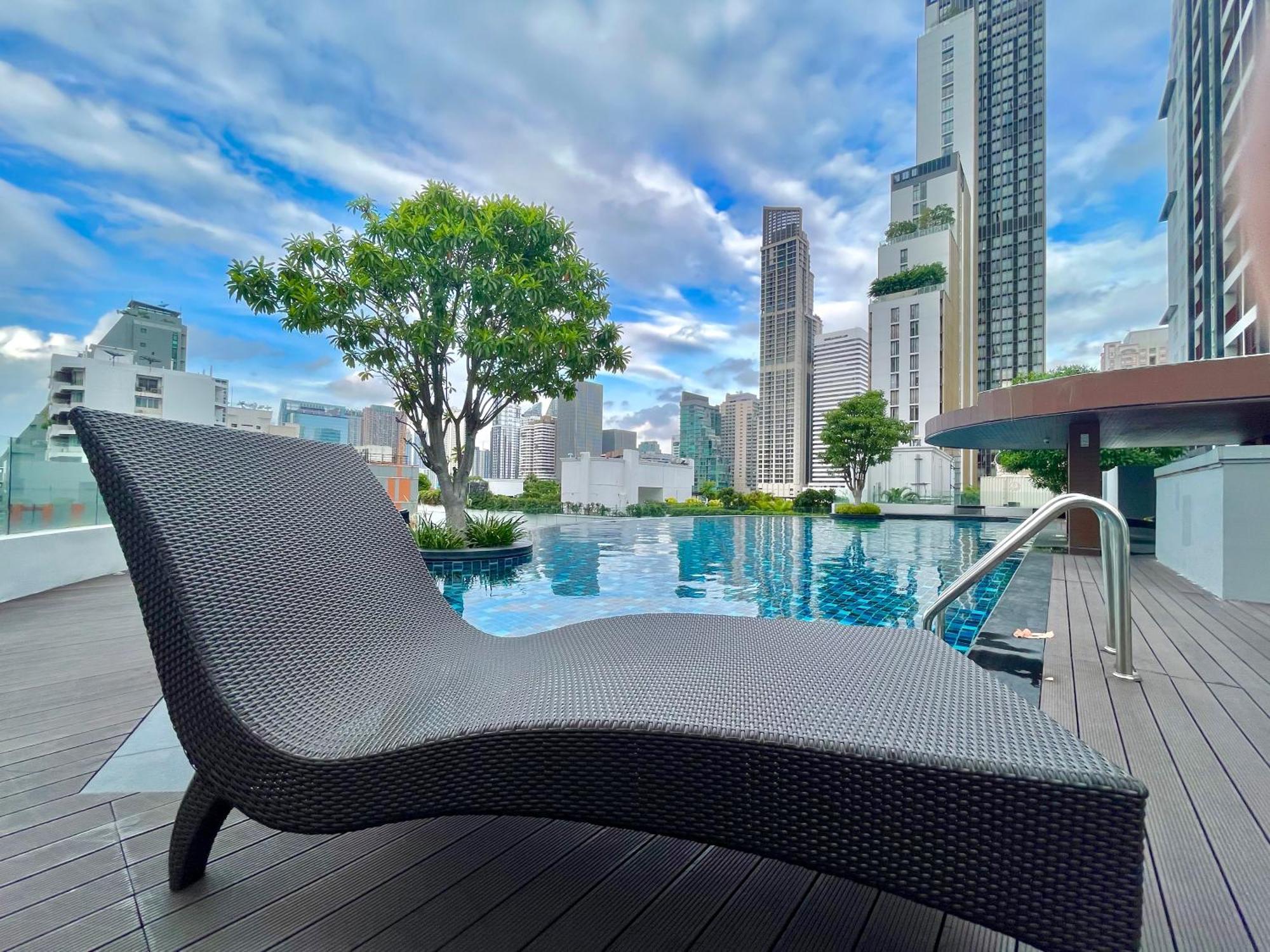 Studio Apartment Near Bts Skytrain Free Wifi Bangkok Eksteriør billede